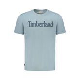 Timberland Light Blue Organic Cotton Men T-Shirt -   -  Timberland.